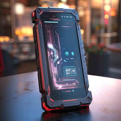 Urban Night Glow Unveiled By Rugged Smartphone's Futuristic Neon Interface